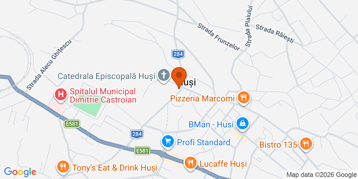 Hartă - Huși