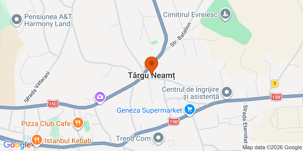 Hartă - Târgu Neamț