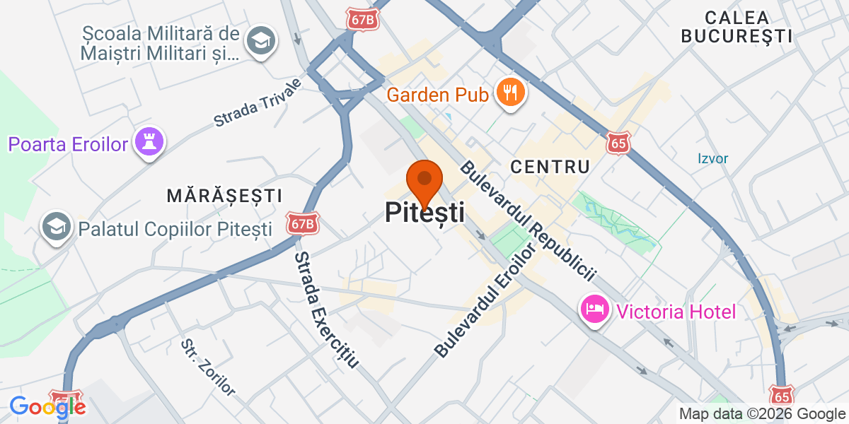 Hartă - Pitești